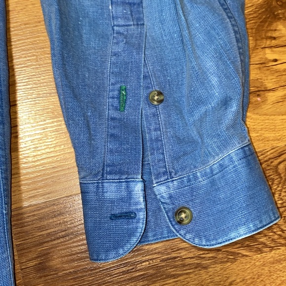 VTG Tommy Hillfiger Blue Button-down Y2K mini embroidery - Picture 6 of 11